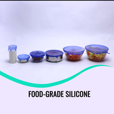 Buy 6 Get 6 Silicone Reusable Flexible Covers (6FSC)