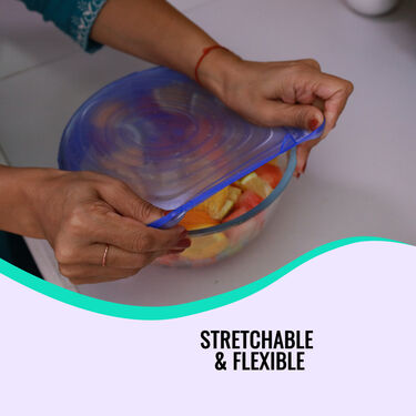 Buy 6 Get 6 Silicone Reusable Flexible Covers (6FSC)