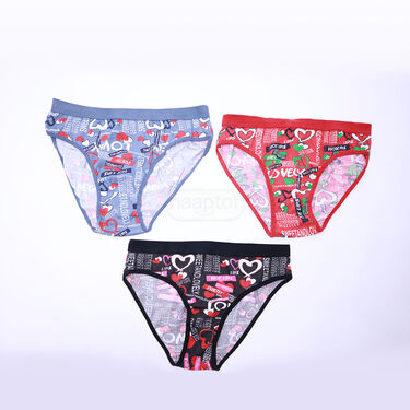 Pack of 7 Dailywear Love Printed Panties (7LPP)
