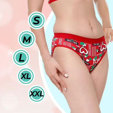 Pack of 7 Dailywear Love Printed Panties (7LPP)