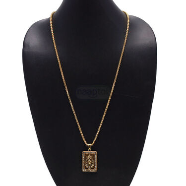 Golden Hanuman Pendant With Chain (HPN10)