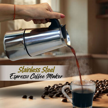 Stainless Steel Espresso Coffee Maker (1CFM2)