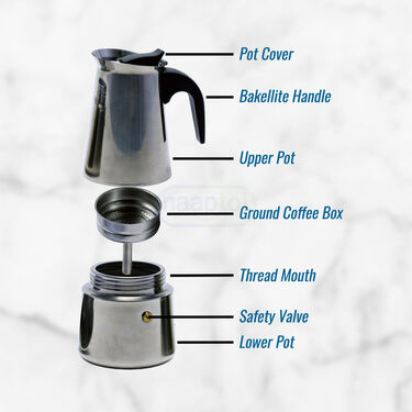 Stainless Steel Espresso Coffee Maker (1CFM2)