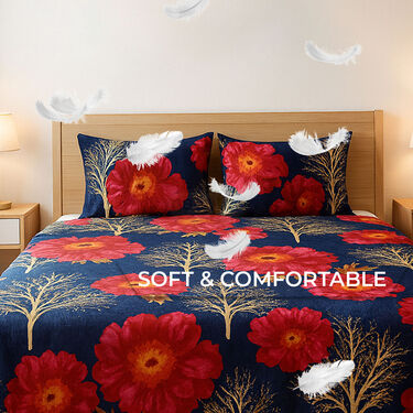 Pack Of 8 Double Bed Sheets With16 Pillow Covers Free (8BS65)