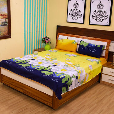 Pack Of 8 Double Bed Sheets With16 Pillow Covers Free (8BS65)