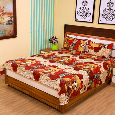 Pack Of 8 Double Bed Sheets With16 Pillow Covers Free (8BS65)