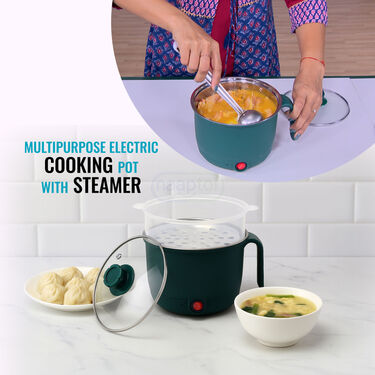 Multipurpose Electric Cooking Pot With Steamer (EFM12)