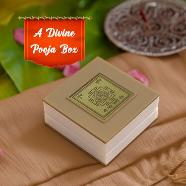 Golden Laxmi And Ganesh Charan Paduka Pooja Box (LGPB)