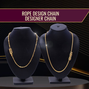 Golden Digital Watch + 2 Chain + Bracelet + Golden Maharaja Ring (GDW2CBR3)