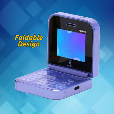 Dual Sim Stylish Fold Mobile With 4 Languages (PMH10)