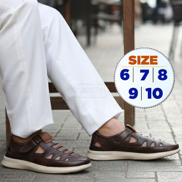 Stylish Leatherite Sandals With Free Watch Wallet And Sunglasses (SDC19)