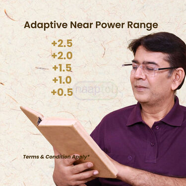 Rimless Adaptive Power Reading Glasses Buy 1 Get 2 Free (3ORG6)