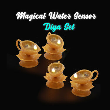 PACK OF 4 Water Sensor Chirag Diyas (LL5)