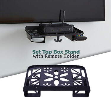 Set Top Box Stand With Remote Holder (SRH)