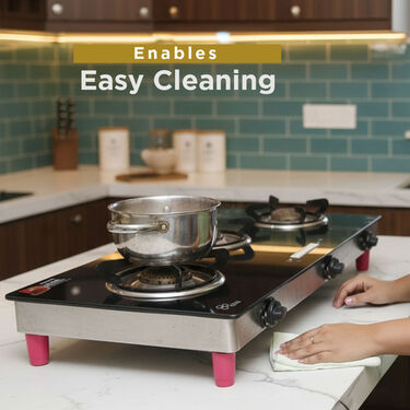 Set of 4 Gas Stove Legs + Free Gas Cleaning Brush (GAS4)