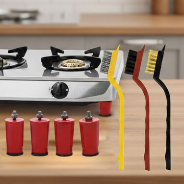 Set of 4 Gas Stove Legs + Free Gas Cleaning Brush (GAS4)