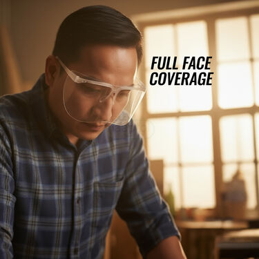 Wrap Around Protective Face Shield Glasses (WG)