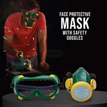 Face Protective Mask With Safety Goggles (FMG3)