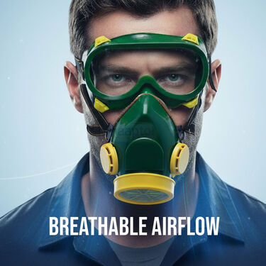Face Protective Mask With Safety Goggles (FMG3)