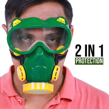 Face Protective Mask With Safety Goggles (FMG3)