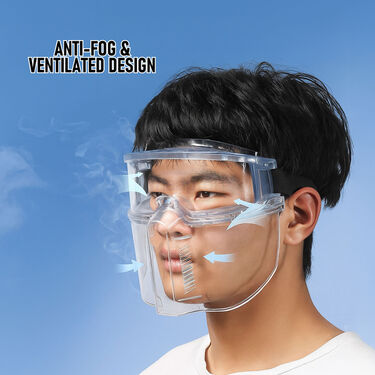 Full Face Protective Transparent Shield Cover (FPS)