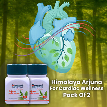 Himalaya Arjuna For Cardiac Wellness 2 Month Pack (NUTRA19)