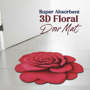 Super Absorbent 3D Floral Door Mat (3DM3)
