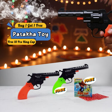 Buy 1 Get 1 Free Patakha Toy With Free 18 Pcs Ring Cap (MG11)
