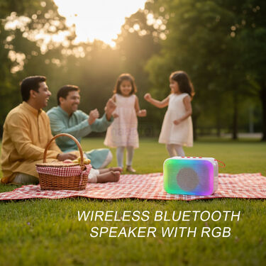 Wireless Bluetooth Speaker With RGB Led Light (BLS12)