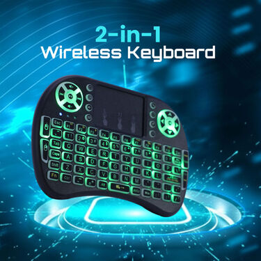 Rechargeable Qwerty Keyboard For Smart TV With Backlight And Touch Pad (MK1)
