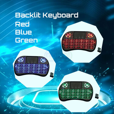 Rechargeable Qwerty Keyboard For Smart TV With Backlight And Touch Pad (MK1)