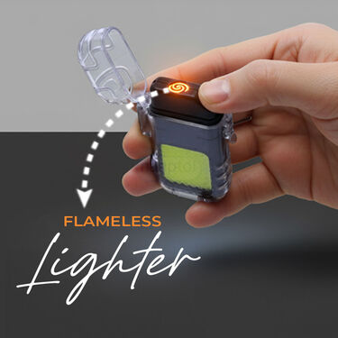 3 In 1 Flashlight With Rechargeable Lighter (LL10)