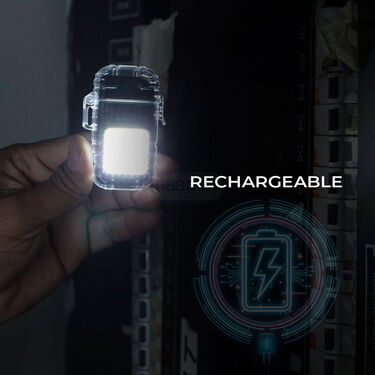 3 In 1 Flashlight With Rechargeable Lighter (LL10)