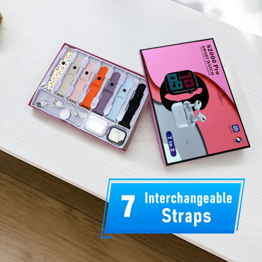 7 In 1 Smart Watch With Free Bluetooth Earpods (BCSW46)