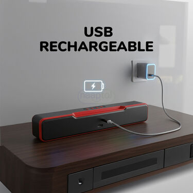 High Bass Rechargeable Sound Bar With RGB Lights (BLS13)