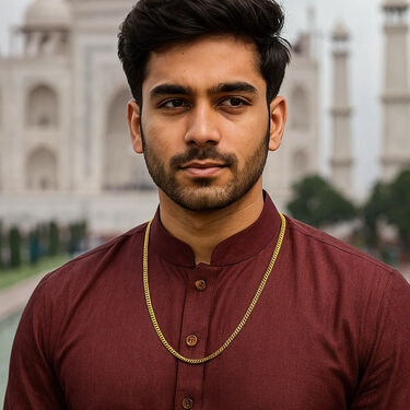 Mens Golden Watch + 2 Chain + Austrian Diamond Bracelet + Ring (MGW2CBR18)