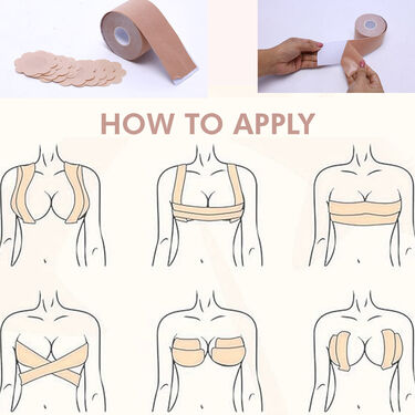 Breast Tape With Free 10 Nipple Patches (1BT)