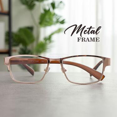 Metal Frame Photochromic Bifocal Adaptive Power Reading Glasses Buy 1 Get 1 Free (2BPORGM)