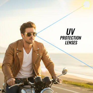 Golden Round Sunglasses For Men (SG2)