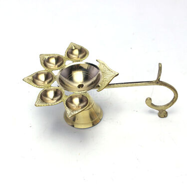 Pure Brass Panchdeep Aarti Diya (1PAD1)