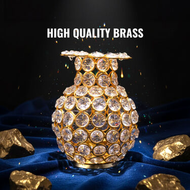 Designer Crystal Kalash Diya (1DCD1)