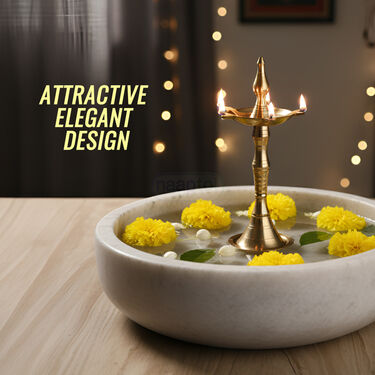 Pure Brass Standing Panch Deep (1KD1)