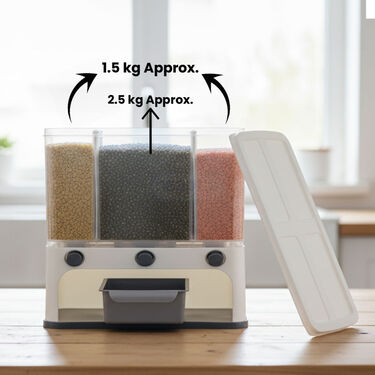 Wall Mounted Airtight Grain Storage & Dispenser (1WMSD1)