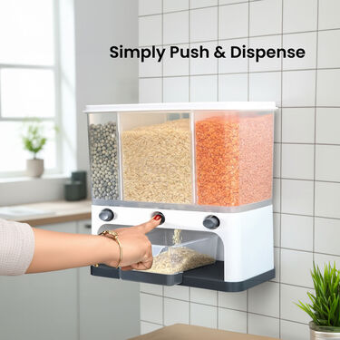 Wall Mounted Airtight Grain Storage & Dispenser (1WMSD1)