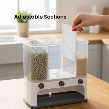 Wall Mounted Airtight Grain Storage & Dispenser (1WMSD1)