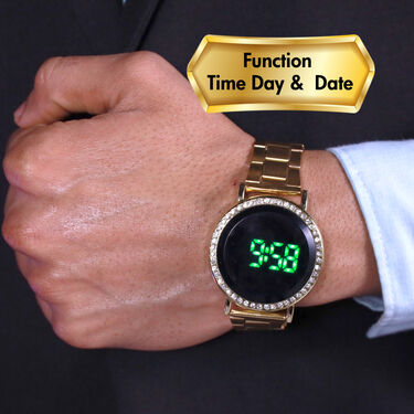 Golden Digital Watch (DW9)