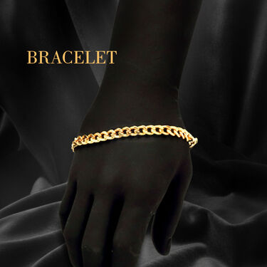 Golden Watch +2 Chain + Bracelet + Ring  (MGW2CBR19)