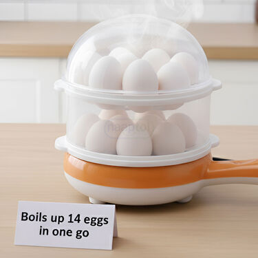 Double Layer Egg Boiler NonStick Frying Pan (EFM16)