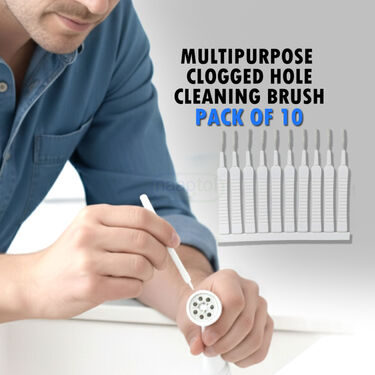 Anti Clogging Shower Hole Cleaning Brush Pack of 10