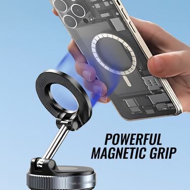 Car Extendible Magnetic Mobile Holder With Suction Base (MMH4)